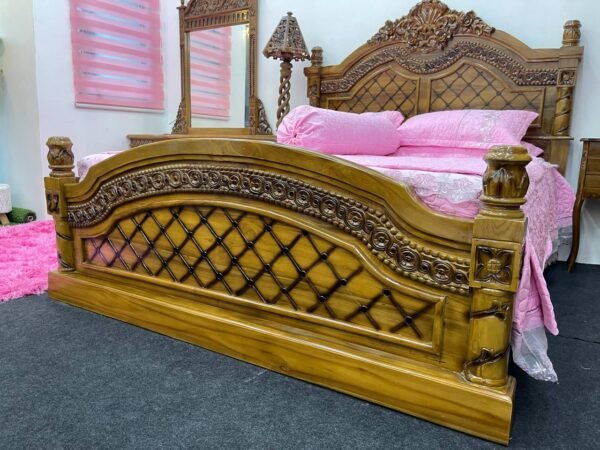 SET BILIK TIDUR COMBO SET KATIL QUEEN + ALMARI 3 PINTU + MEJA SOLEK FINISHING GRED A (Specialist Custom) - Image 3