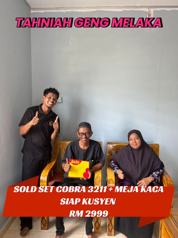 SET COBRA 3211 + MEJA BERKACA BERSERTA PERCUMA KUSYEN [ P-5] BARU SAMPAI ! - Image 24