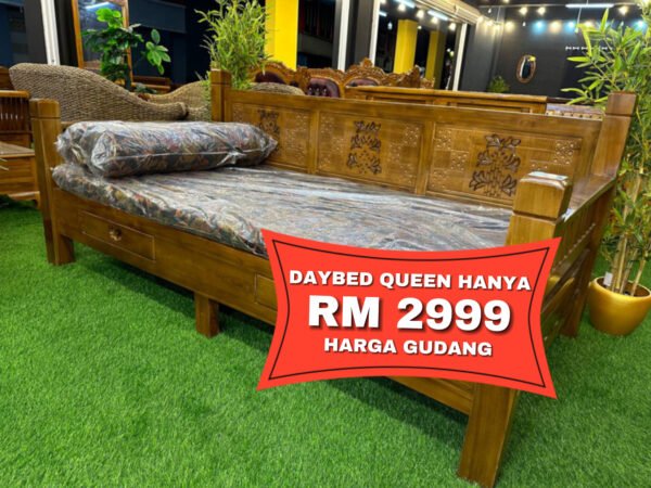 DAYBED QUEEN SIAP PERCUMA KUSYEN DAN BANTAL PELUK [ P-5 ] BARU SAMPAI HOT !!