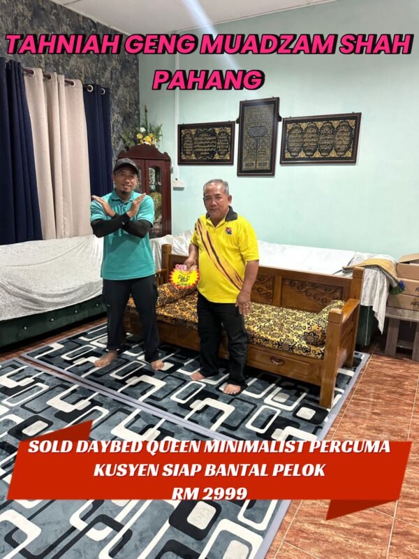 DAYBED QUEEN SIAP PERCUMA KUSYEN DAN BANTAL PELUK [ P-5 ] BARU SAMPAI HOT !! - Image 8