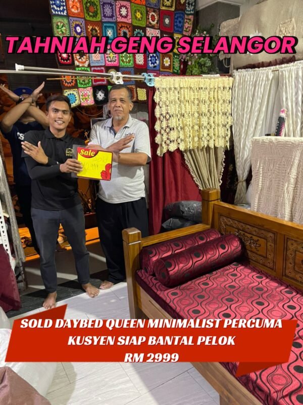 DAYBED QUEEN SIAP PERCUMA KUSYEN DAN BANTAL PELUK [ P-5 ] BARU SAMPAI HOT !! - Image 10