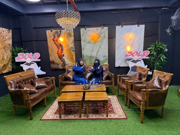 SET SOFA JATI SERBIA 3+2+1+1 + Meja Besar & Meja Kopi kecil 2 [ SPEK BOSS IJAN BOLEH LOMPAT 2024 ]