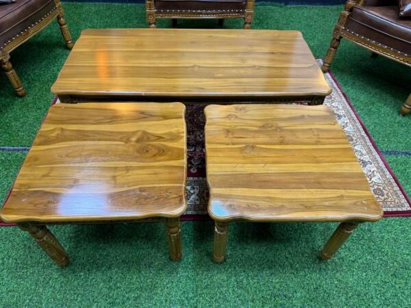 SET SOFA JATI SERBIA 3+2+1+1 + Meja Besar & Meja Kopi kecil 2 [ SPEK BOSS IJAN BOLEH LOMPAT 2024 ] - Image 9