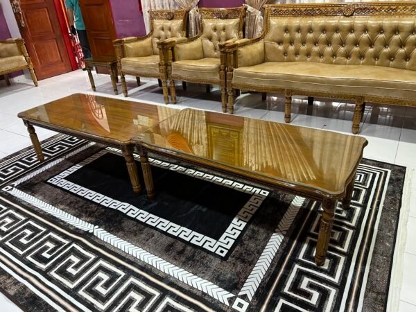 SET SOFA SERBIA 3211 SIAP MEJA BESAR DAN MEJA KOPI KECIL GRED B FINISHING KILAT ( READY STOCK ) - Image 23