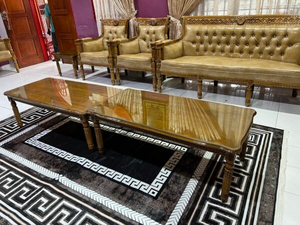 SET SOFA SERBIA 3211 SIAP MEJA BESAR DAN MEJA KOPI KECIL GRED B FINISHING KILAT ( READY STOCK ) - Image 22