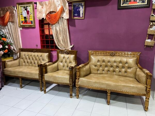 SET SOFA SERBIA 3211 SIAP MEJA BESAR DAN MEJA KOPI KECIL GRED B FINISHING KILAT ( READY STOCK ) - Image 20