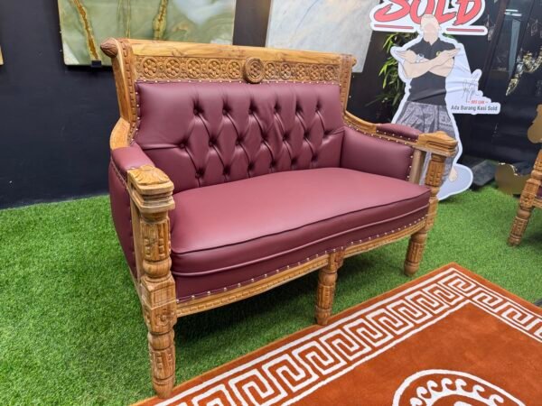 SET SOFA SERBIA CUSTOME UNFINISHING 3+2+1+1+ SIAP MEJA BESAR (1)+ SIAP MEJA KOPI (2) + SIAP CERMIN KACA - Image 12