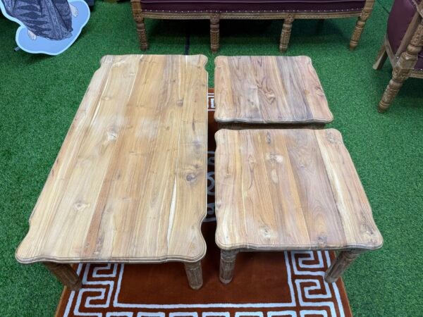 SET SOFA SERBIA CUSTOME UNFINISHING 3+2+1+1+ SIAP MEJA BESAR (1)+ SIAP MEJA KOPI (2) + SIAP CERMIN KACA - Image 5