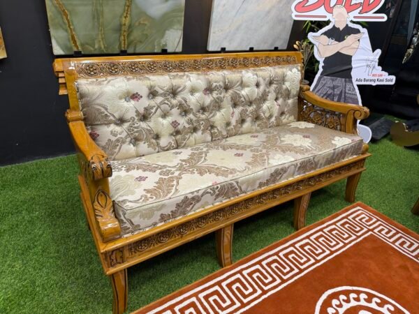 SET SOFA TURKEY 3+2+1+1+SIAP MEJA BESAR (1) +SIAP MEJA KECIL (1) PERCUMA CERMIN KACA - Image 4