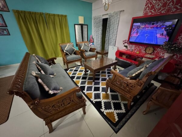 SET SOFA ALLADIN 3211 (3+2+1+1) + Meja Besar + Meja Kopi Kecil 1 - Image 2