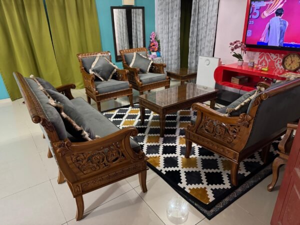 SET SOFA ALLADIN 3211 (3+2+1+1) + Meja Besar + Meja Kopi Kecil 1 - Image 5