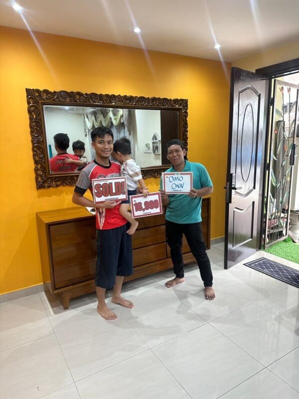 SET COMBO KABINET TV + CERMIN DINDING JATI - Image 8