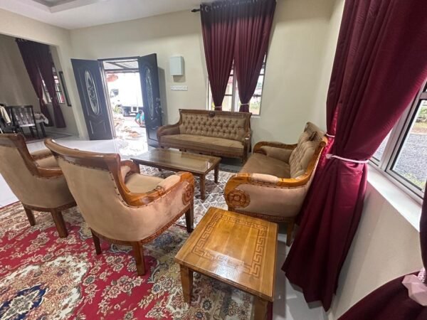SOFA SERENA JATI FULL SET - FINISHING GRED B KILANG P 6 ( TOP JUALAN ONLINE DAN WALKIN ) - Image 3
