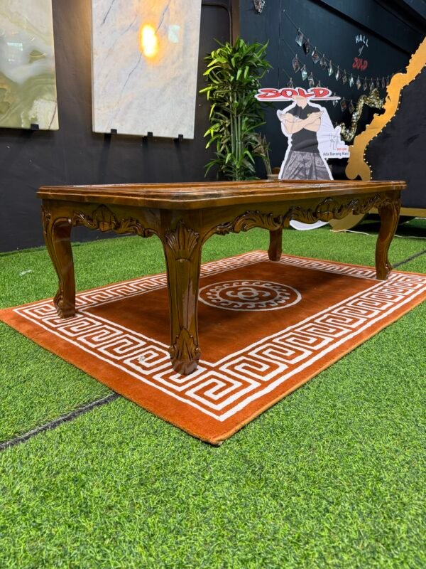 SOFA GANESA POLOS JATI FULL SET – SEMI TPK KAYU JATI PERHUTANI – FINISHING KILAT GRED A - Image 17