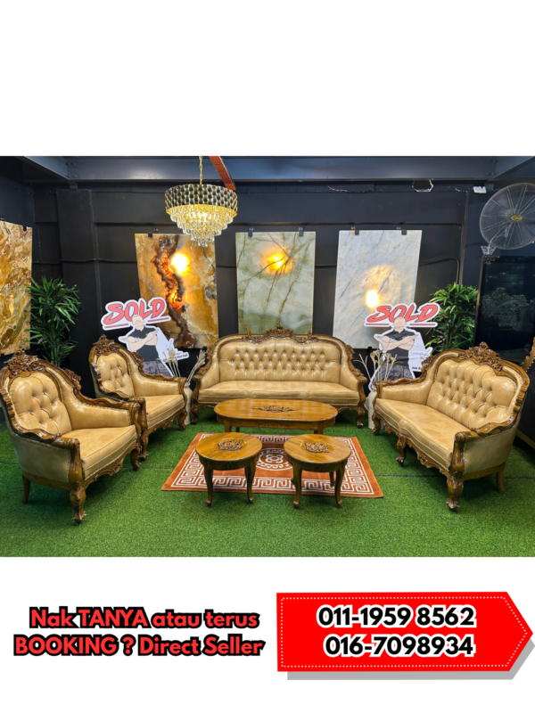 SOFA VIRGINA JATI FINISHING KILAT GRED A - EDISI CUSTOME ORDER - Image 19