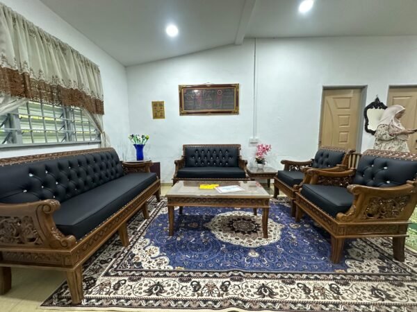 SOFA ALLADIN JATI FULL SET - SYNTHETIC LEATHER BLACK - Image 3