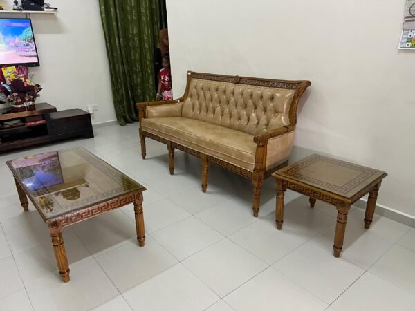 SOFA SERENA JATI FULL SET - FINISHING GRED B KILANG P 6 ( TOP JUALAN ONLINE DAN WALKIN ) - Image 3