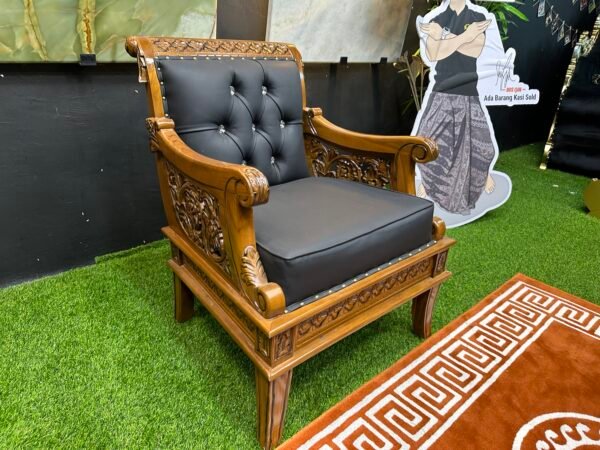 SOFA ALLADIN JATI FULL SET - SYNTHETIC LEATHER BLACK - Image 12